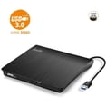 thumbnail image 2 of Unidad de CD externa USB 3.0 Portable CD DVD +/-RW Drive DVD/CD ROM Re, 2 of 2