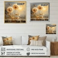 thumbnail image 4 of Designart "White Dandelion love expression I" Landscapes Floater Framed Canvas Wall Art, 4 of 7
