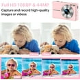 thumbnail image 6 of 1080P Kids Digital Camera with Anti-Shake - 16X Zoom, Fill Flash, 32GB Card | Portable Point & Shoot for Teens, Boys & Girls (Pink), 6 of 7