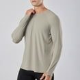 thumbnail image 3 of sageysalite Mens Long Sleeve Shirts with Thumb Holes Lightweight Slim Fitted Breathable Quick Drying Athletic Shirts, 3 of 7