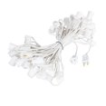thumbnail image 1 of Novelty Lights 50 Foot String Light Set - Indoor/Outdoor Stringer Set for Christmas, Wedding Decor, Patios, & More - C9/E17 Intermediate Base (White Wire, 12" Spacing), 1 of 4