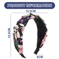 thumbnail image 2 of Diademas para mujer,Diademas para mujer,Diademas para mujer Diademas,Diadema ancha anudada,Diadema superior adornada con joyas,Diadema elegante para el cabello para mujer, 2 of 5