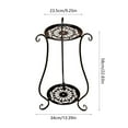 thumbnail image 3 of NWOKYZGH Metal Plant Stand 2 Tier Indoor Outdoor, Tall Flower Pot Shelf Rustproof Stable Corner Stand, Multiple Plant Display Rack for Living Room Patio Balcony Garden, 3 of 6
