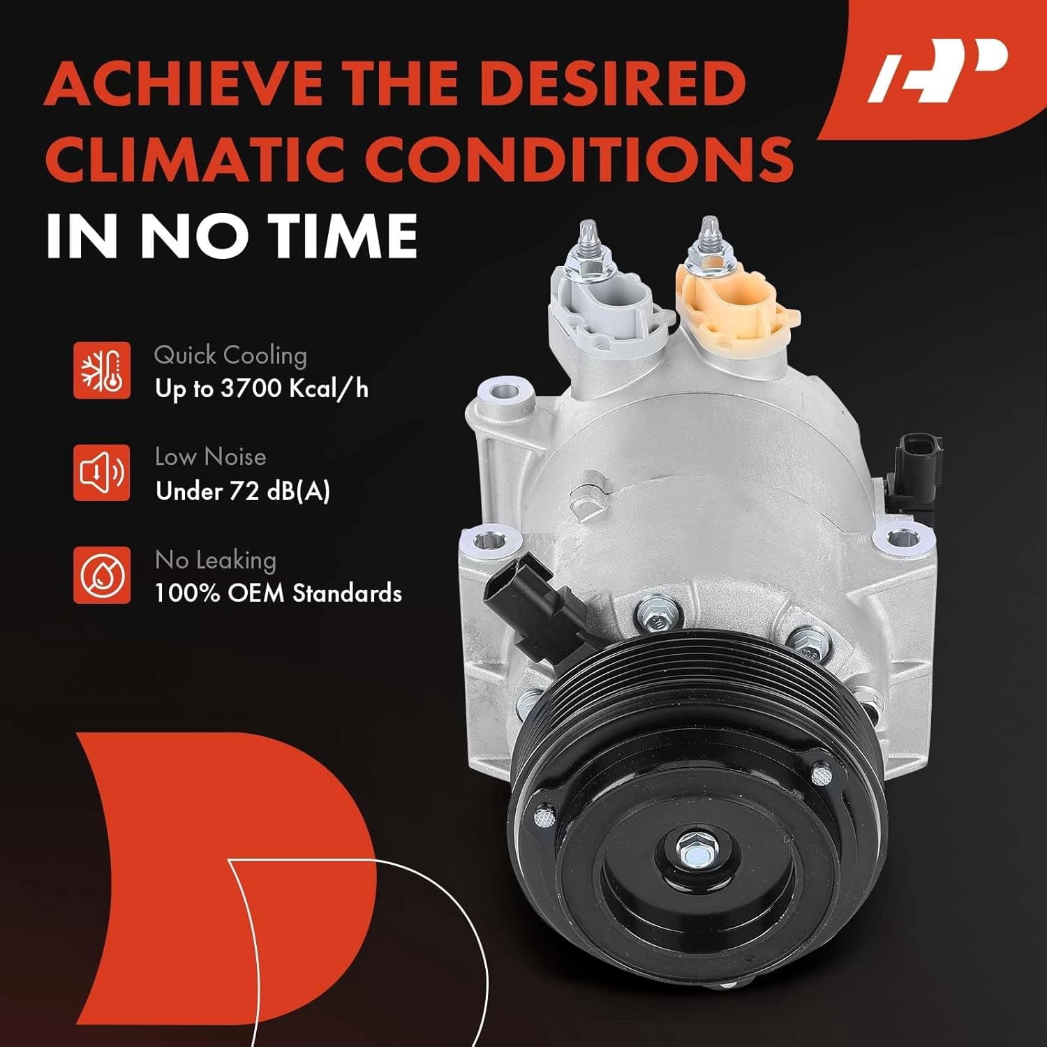 A-Premium AC Compressor with Clutch Compatible with Ford Escape 2013-2019 Transit Connect 2014-2016 L4 1.5L 1.6L