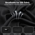thumbnail image 2 of Pasamontañas DAFIFO Summer Cooling Ice Silk con protección UV, color negro, 2 of 6