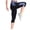 Blue pants for women, variant on Summer Saving Wycnly on Sale Capris for Women Womens Yoga Capris Pants Fashion Color Patchwork Stretchy Lightweight Sports Cropped Pants Workout Slim Fit High Waist Gym 3/4 Pants