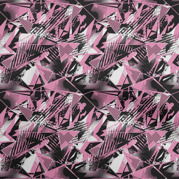 oneOone Georgette Viscose Black Fabric Abstracts Sewing Craft Projects Fabric Prints By Yard 42 Inch Wide