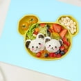 thumbnail image 3 of Mobutofu 2Pcs Silicone Placemats Sky Blue Durable Rectangle Toddler Non Stick, 3 of 8