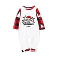 thumbnail image 3 of Odeerbi Christmas Pajamas for Family Holiday Long Sleeve Family Christmas Pajamas Matching Sets Infant Casual Printed Top with Bottom Outfits Home Wear Sleepwear Family Matching PJs Set Red, 3 of 5
