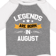 thumbnail image 4 of Inktastic Legends Are Born in August Boys or Girls Long Sleeve Baby Bodysuit, 4 of 5