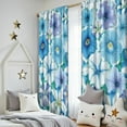 thumbnail image 5 of Blackout Kids Curtains,Pioneer Flower Floral Print Pattern Childrens Insulated Curtains Set Of 2,Bedroom Essentials,Toddler Room Decor 52"x84", 5 of 5