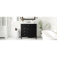 thumbnail image 7 of 36-inch Ceramic Sink - Smooth Drawer Operation - Bathroom Vanity - Modern Minimalist Decor, 7 of 7