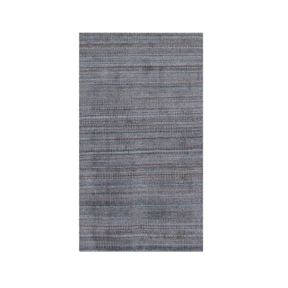EORC Multicolored Hand Knotted Wool Modern Modern Loom Rug, 3' x 5'