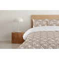 thumbnail image 4 of Ambesonne Forest Down Alternative Quilt Comforter, Muted Colors Flowers Pattern, Twin, Dark Tan and White, 4 of 5