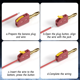 thumbnail image 4 of 10 Conectores Tipo Banana de 4 mm de Conexión Rápida de Alta Corriente, Chapados en , para Pruebas Eléctricas de 32 A, 4 of 5