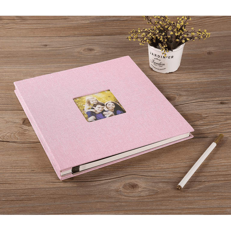 Large Photo Album Self Adhesive 4x6 8x10 10x12 Scrapbook Magnetic Album DIY  Scrapbooking 13 x Width 12.6 (Inches) 120 Sticky Pages Linen Cover DIY