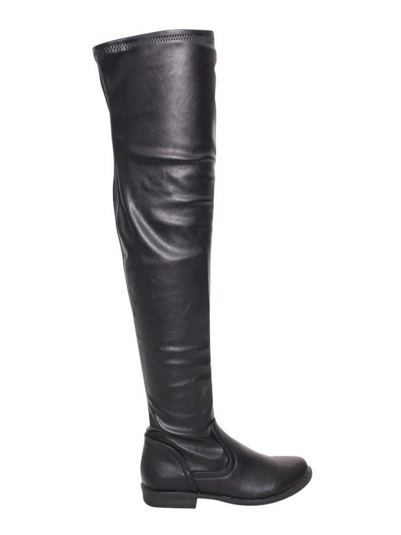 BAMBOO MONTANA-53 Women's Stretch Side Zipper Snug Fit Thigh High