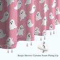 thumbnail image 6 of Tiny Ghost Halloween Pattern Shower Curtain 72"x84" ,Bathroom Decorative Shower Curtains Set with 12 Hooks,Modern Waterproof Washable Shower Curtain, 6 of 6