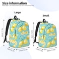 thumbnail image 4 of Daiia Yellow Lemon Vintage Canvas Backpack for Men and Women ,Hiking Backpack,Travel Laptop Bag for School,Large Capacity Backpack, 4 of 8