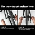 thumbnail image 3 of Yucurem Quick Release Skewer Part Supplies for Trainer Bike Cycling Back Rear Wheel Tire Bicycle Tires (Silver), 3 of 10