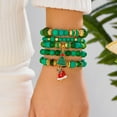 thumbnail image 6 of SPEKSEE Christmas Bracelets Set Stack Snowflake Tree Beaded Stretch Bracelet Christmas Costumes Bracelet Jewelry Gifts(5Pcs), 6 of 6