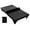 Black, variant on HKJUNFEI Ping Pong Table Cover with 210D Oxford Fabric Table Tennis Cover Easy to Install for Home or Sports Event ( Coffee Color )