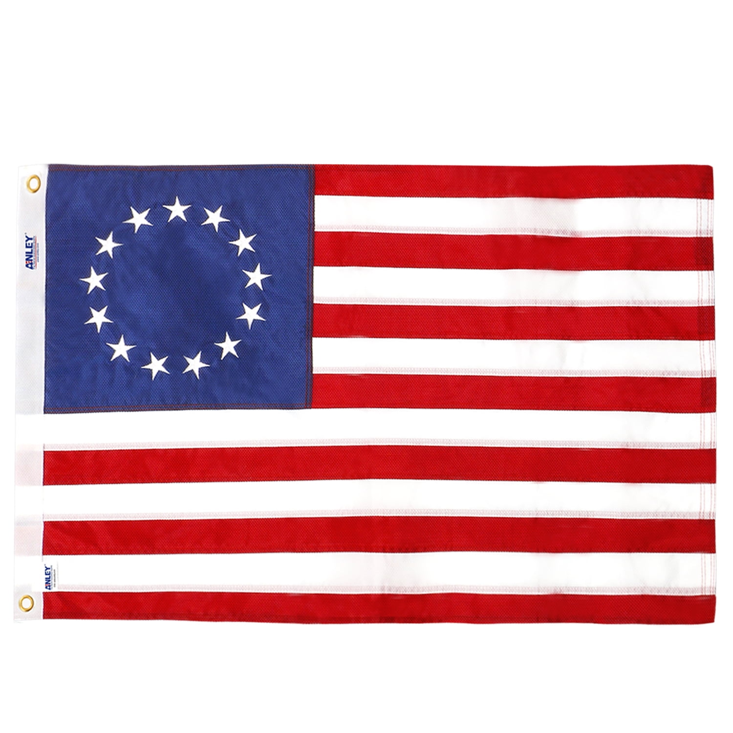 ANLEY 2x3 Feet Embroidery American Betsy Ross Flag Nylon Embroidered