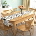 thumbnail image 5 of Linen Musical Notes Table Runner Music Event Birthday Party Wedding Decoration Farmhouse Home Dining Room Kitchen Table Decor (13.8" x 71"), 5 of 5