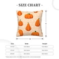 thumbnail image 4 of Square Throw Pillow Covers with Core, Cartoon Pumpkin Seaso Pillows for Sofa Beds, 18"x18", 4 of 9