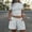 B_ Gray, variant on PRINxy Women's 2 Piece Solid Fitted Lounge Set Crew Neck Short Sleeve Top and High Waist Drawstring Shorts Slim Casual Daily Outfit Black M