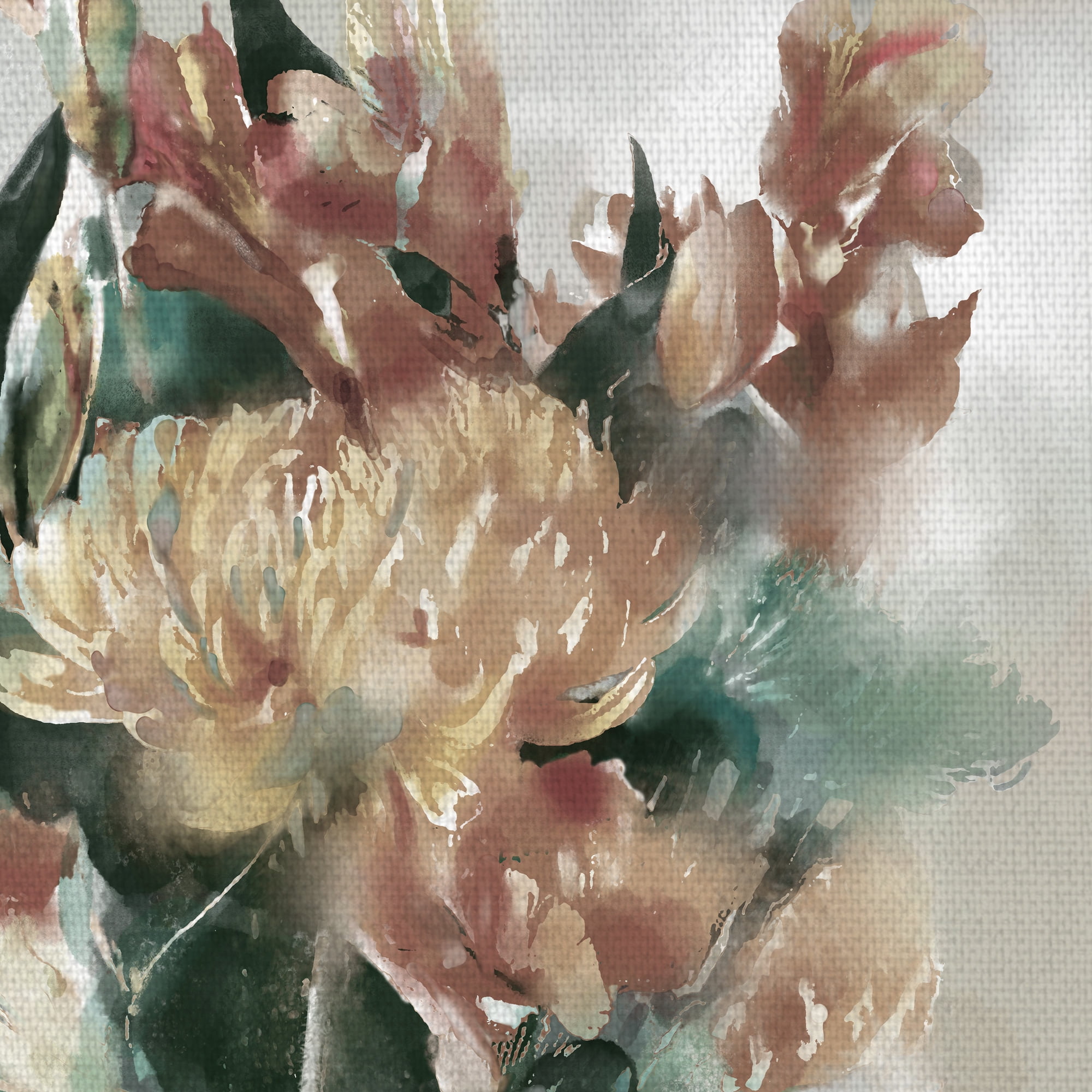 Masterpiece Art Gallery Splendor Auburn Flower Bouquet by Studio Arts Canvas Art Print 24" x 36"