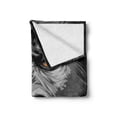 thumbnail image 2 of Modern Soft Flannel Fleece Blanket, Close up Gorilla Portrait with Orange Eyes Zoo Jungle Animal Wild Money Graphic, Cozy Plush for Indoor and Outdoor Use, 60" x 80", Grey Marigold, by Ambesonne, 2 of 6