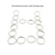 thumbnail image 4 of Jumpingount Bolso de mano de metal Anillo de cierre Paquete de hombro Bolso cruzado Bolsa de anillos de hebilla extraíble portátil Monedero Viajes, Equipaje y Accesorios Varios 4x25x34mm Jumpingount AP012398-06B, 4 of 6
