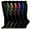 11-Multicolor, variant on 6-Pair Knee-High Moisture-Wicking Socks, Trendy Colorful Striped Athletic Socks for Men & Women, Soft Breathable Sports Leg Wear