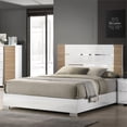 thumbnail image 4 of Furniture of America Erla Wood Panel California King Bed in White and Natural, 4 of 6