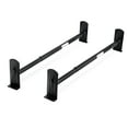 thumbnail image 3 of AA-Racks Model DX36 Universal Pickup Truck Cap & Topper 2 Bar Ladder Roof Van Rack System Adjustable Steel Cross Bars - Sandy Black, 3 of 5