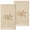 Sand, variant on Linum Home Textiles Beach Life - Embroidered Luxury 100% Turkish Cotton Hand Towels (Set of 2)