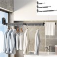 thumbnail image 2 of Isvgxsz Clearance Wall Mounted Laundry Rack,Clothes Drying Rack Collapsible,Laundry Drying Rack,Clothes Rack Wall Mount, Folding,Retractable Clothing Rack,Clothes Hanging Rack, 2 of 2