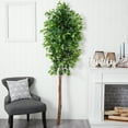 thumbnail image 3 of Nearly Natural 6ft. Artificial Double Trunk Ficus Tree (No Pot), Green, 3 of 4