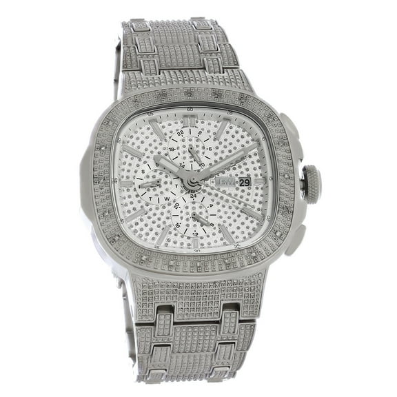 JBW Heist Multifunction Men's Diamonds Stainless Steel Quartz Watch J6380D