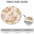 thumbnail image 6 of Round Fitted Tablecloth with Elastic Edges Fits 36"-44" Round Tables Pioneer Colorful Floral Waterproof Table Cover Washable Indoor and Outdoor for Party Kitchen Dinner Banquet Patio Picnic, 6 of 7