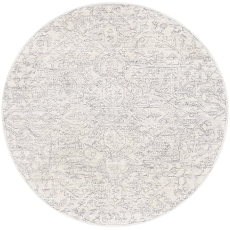 SAFAVIEH Metro Dimitri Medallion Area Rug, Ivory/Grey, 6' x 6' Round