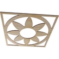 thumbnail image 2 of 20"OD x 7"ID x 1/4"T Blume Wood Fretwork Pierced Ceiling Medallion, Birch, 2 of 3