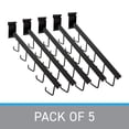 thumbnail image 3 of SSWBasics 5-J-Hook Waterfall Black Faceout for Wire Grid and Grid Wall - Pack of 5 -, 3 of 7
