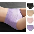thumbnail image 6 of 4PCS Plus Size Women's Leak Proof Panties, Leakproof Underwear M-6XL,Ladies Underwear With Incontinence Comfortable for Women 60+, 6 of 9