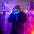 thumbnail image 4 of Máscara Led de neón luminosa para Halloween, máscaras para fiesta de carnaval, máscaras luminosas luminosas en la oscuridad, máscaras divertidas, suministros para disfraces de Cosplay, 4 of 4