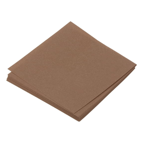 Uxcell 25 Sheet Origami Paper Double Sided Brown 2.5x2.5 Inch Square Sheet for Art Craft