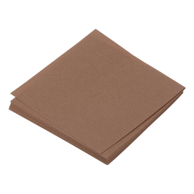 Unique Bargains 25 Sheet Origami Paper Double Sided Fluorescent Brown 2.8x2.8 Inch Square Sheet for Art Craft Project