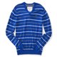 thumbnail image 2 of Aeropostale Mens Stripe A87 suéter de punto, azul, grande Aeropostale Tejer, 2 of 2