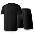 thumbnail image 4 of PNTUTB Men's Casual Loose Solid Color Crew Neck Short Sleeve T Shirt with Elastic Waist Drawstring Shorts Set, 4 of 6